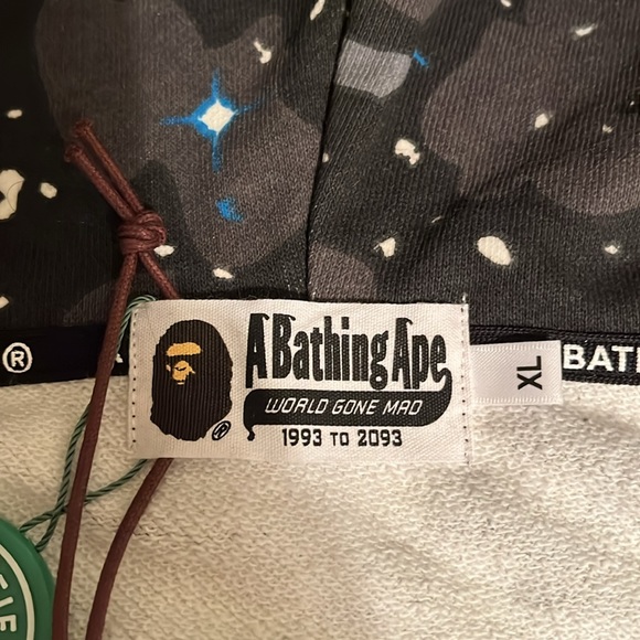 BAPE Relaxed Space Camo Full Zip Hoodie - Picture 7 of 8